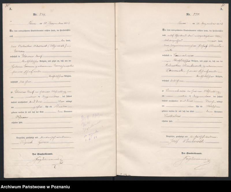 Obraz 18 z jednostki "Księga urodzeń tom II"