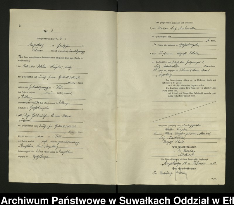 image.from.unit.number "[Heirats - Register (Neben - Register) Standesamt Angerburg einschl. der Bezirke, Gr. Strengeln, Prinowen und Kehlen Kreis Angerburg]"
