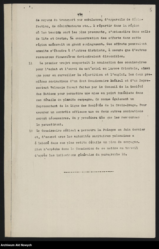 image.from.unit.number "Sprawa pomocy zagranicznej w zwalczaniu tyfusu w Polsce. Memoriały. Raport i uchwały Ligi Narodów, notatki"