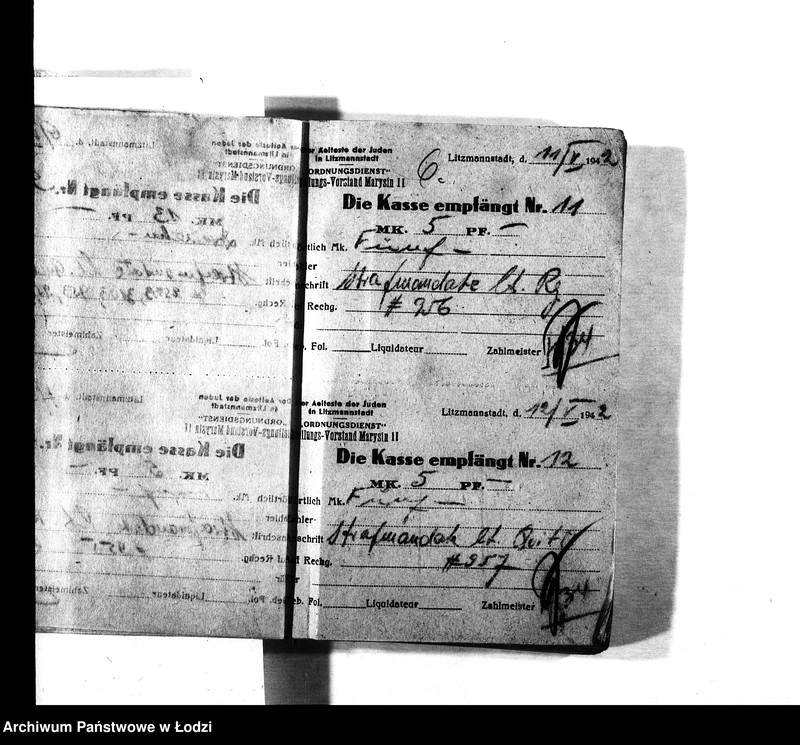 Obraz 8 z jednostki "[Pokwitowania otrzymanych pieniędzy, listy wypłat i inne]"