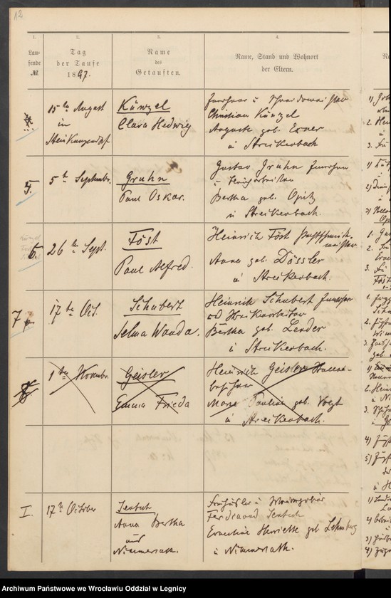 image.from.unit.number "Tauf-Register der Evangelischen Kirche zu Streckenbach"