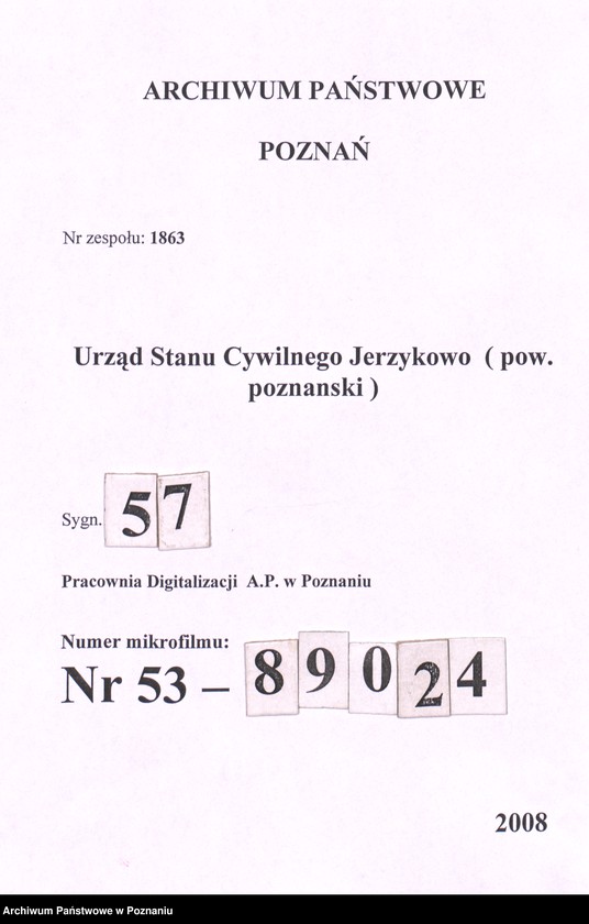 Obraz 1 z jednostki "Księga zgonów"