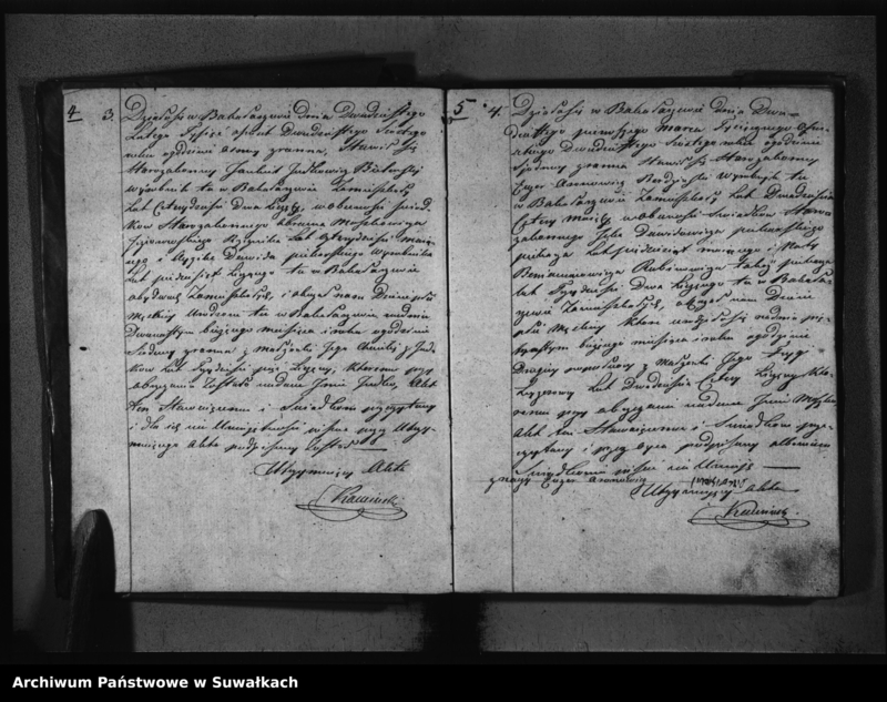 image.from.unit.number "Akta Urodzonych, Umarłych i Zaślubionych Urzędnika Stanu Cywilnego Wyznania Mojżeszowego Okręgu Bakałarzewo 1826"