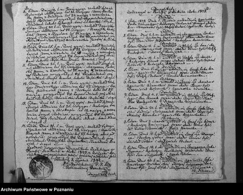Obraz 4 z jednostki "Duplikat baptisatorum, copulatorum u. mortuorum"
