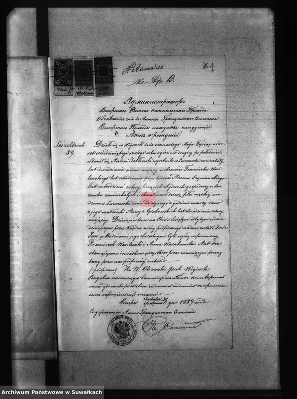 image.from.unit.number "Aneksa brakosočetanija Kaletnikskogo Rimsko-Katoličeskago Prichoda za 1889 god"