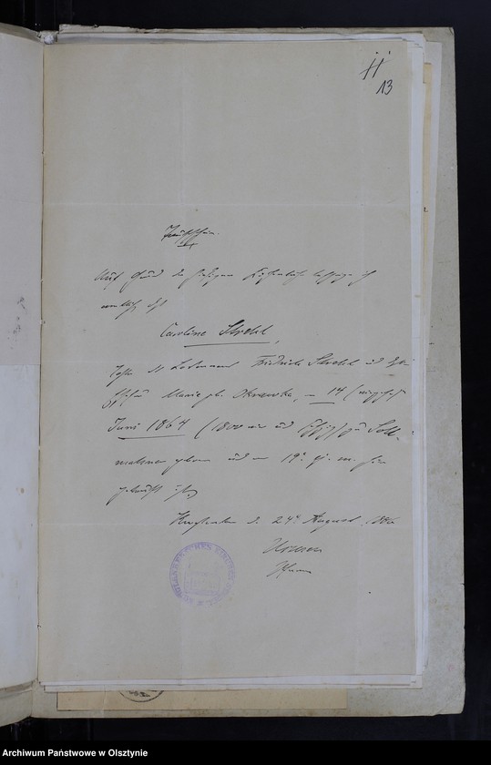 image.from.unit.number "Sammelakten zum Heiraths Register"