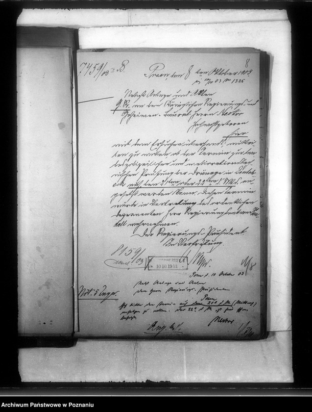 image.from.unit.number "Die Bildung der Draenage-Genossenschaft Deutschock im Kreise Schroda Trzek"