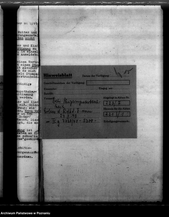 Obraz 19 z jednostki "Rachitisprophylaxe Entbindungsheime der NSV"