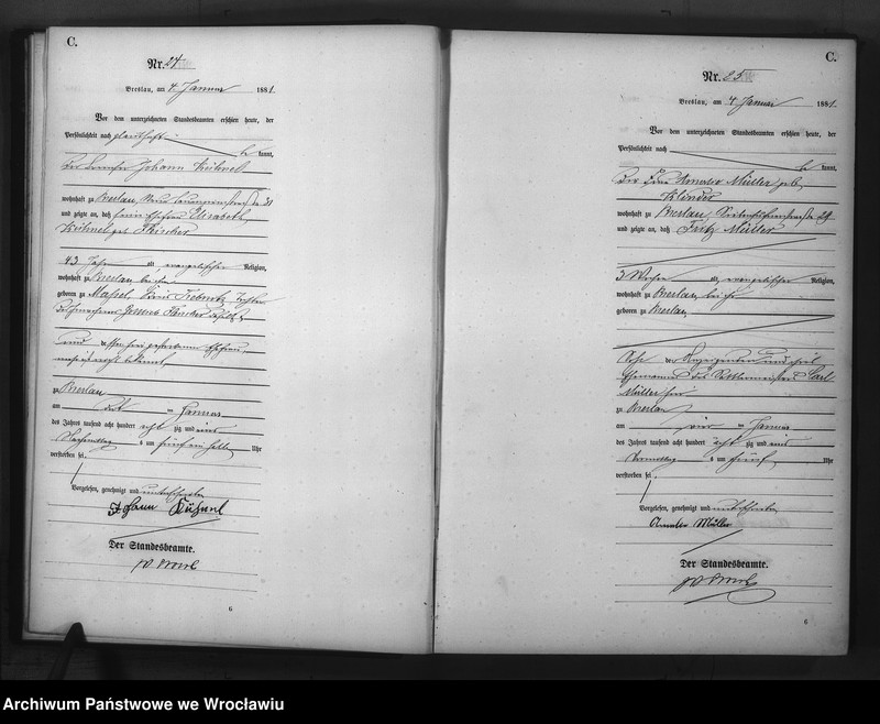 image.from.unit.number "Sterbe-Haupt-Register Breslau II 1881 Band 1"