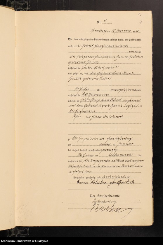 image.from.unit.number "Sterbe-Haupt-Register Nr 1-211"