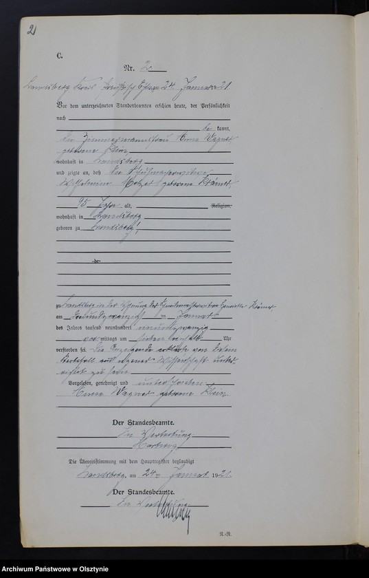 image.from.unit.number "Sterbe-Neben-Register Nr 1 - 39 [ Księga zgonów - wtóropis ]"