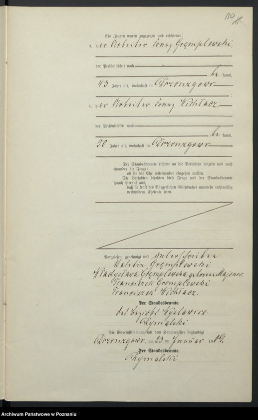 Obraz 13 z jednostki "Heirats-Neben-Register"
