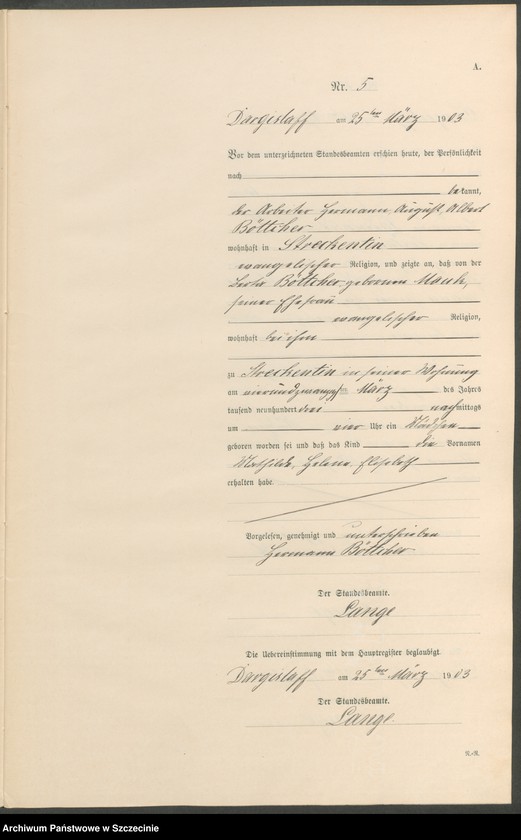 Obraz 8 z jednostki "Geburts-Register (Neben-Register)"