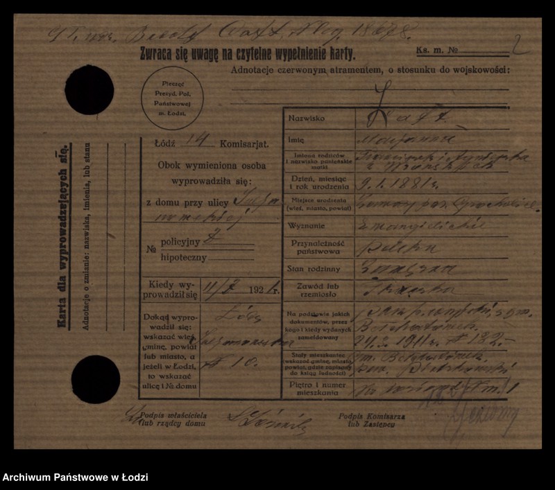 Obraz 4 z jednostki "[Spis ludności Łodzi] Zajdel - Zajderman"