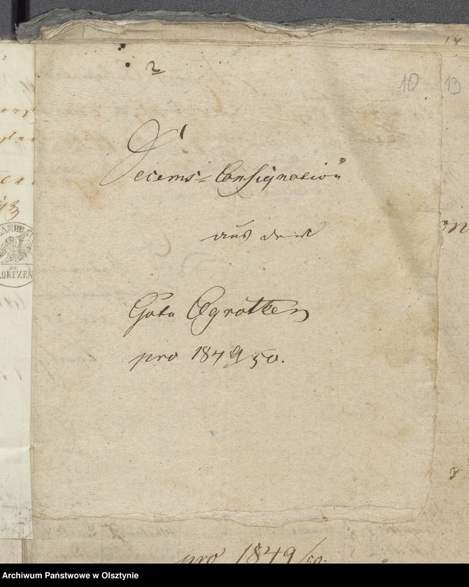 image.from.unit.number "Decems Consignation des Kirchspiels Milken"