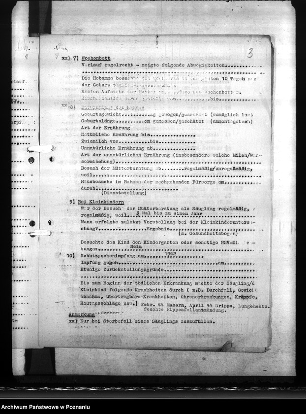 Obraz 7 z jednostki "Ermittelung der Säuglings - Sterbefälle"