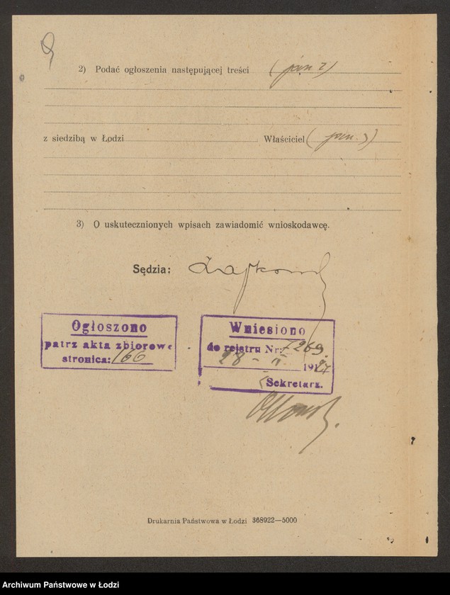 Obraz 11 z jednostki "Moszek Bajn- sprzedaż galanterii"