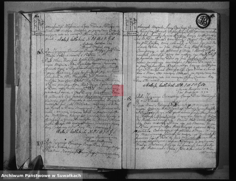 image.from.team "Akta stanu cywilnego parafii rzymskokatolickiej w Sejnach"