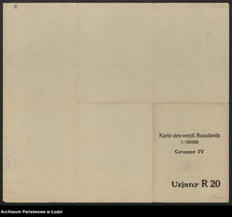 Obraz 2 z jednostki "Karte des westlichen Russlands R 20 Uzjany"