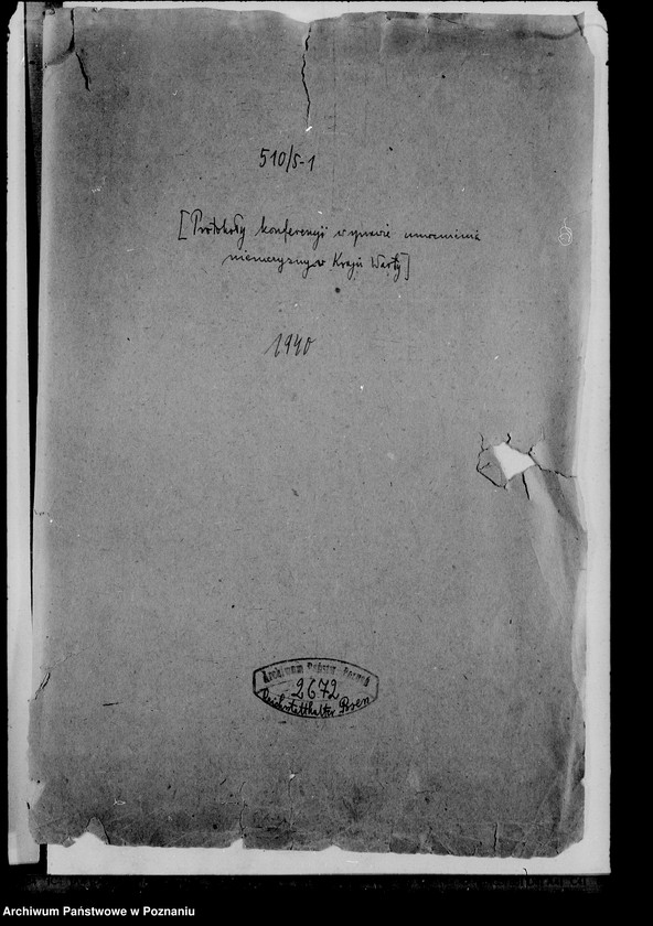 Obraz 4 z jednostki "Protokoły konferencji w sprawie umocnienia niemczyzny w Kraju Warty"