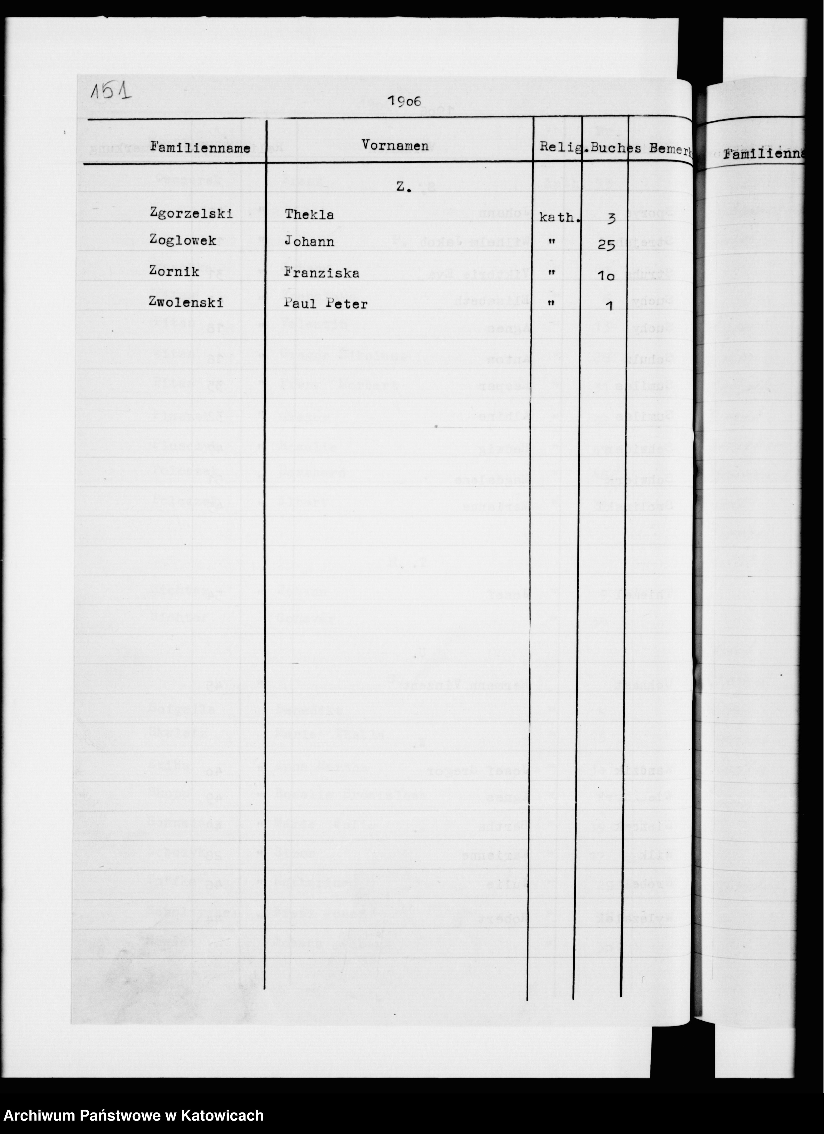 Skan z jednostki: Skorowidz do ksiąg małżeństw