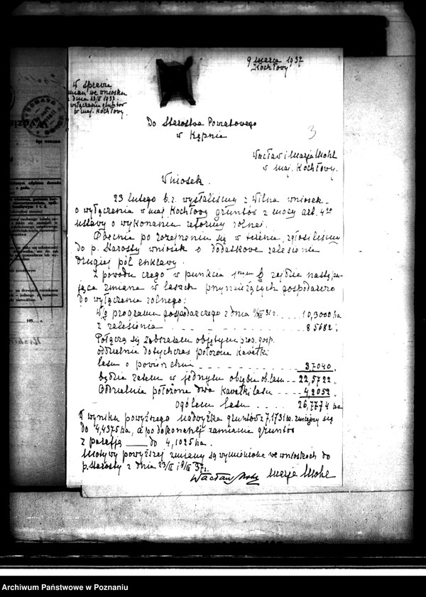 Obraz 7 z jednostki "Majątek Kochłowy wyłączenie z art. 4, 5 ustawy o reformie rolnej"