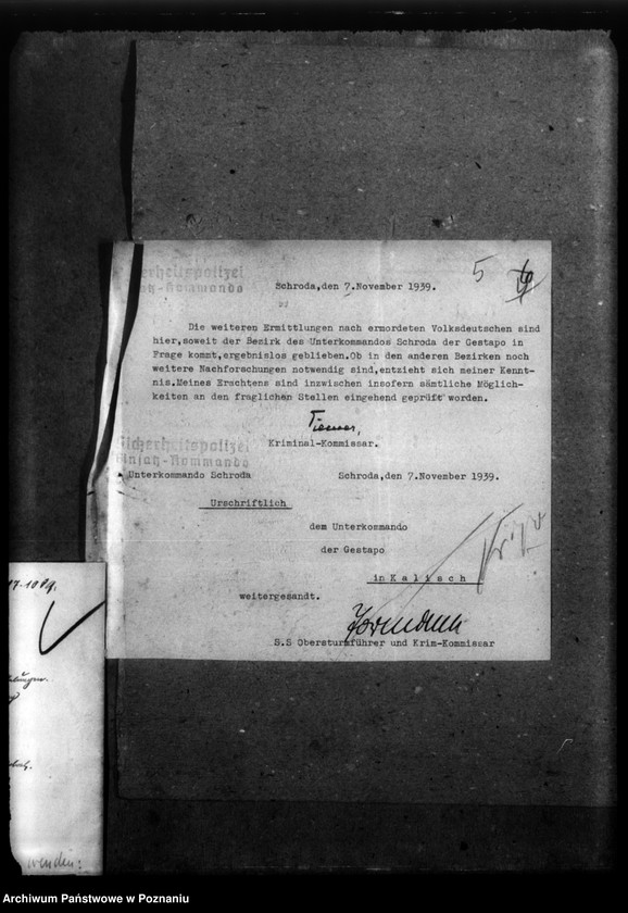 Obraz 9 z jednostki "Schriftwechsel aus verschiedenen Kreisen - w sprawie zmarłych miejscowych Niemców"