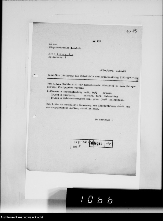 Obraz 14 z jednostki "[Korespondencja z urzędami, instytucjami i firmami] Lit.Na-Ny."