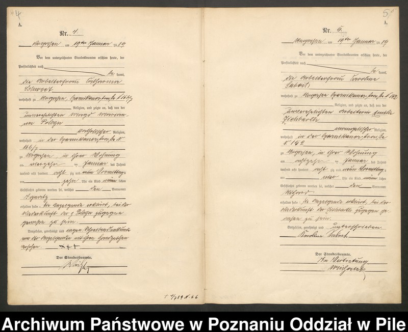 Obraz 5 z jednostki "Księga urodzeń"
