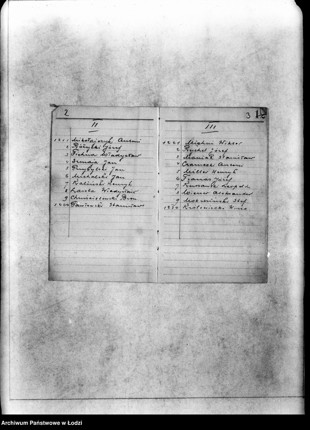 Obraz 5 z jednostki "[Lista członków rezerwy Milicji Obywatelskiej w Łodzi]"