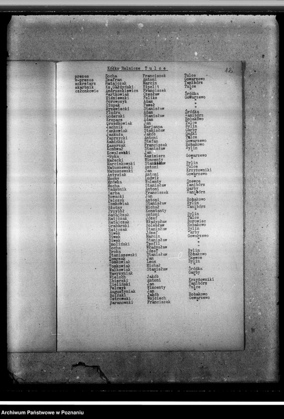 Obraz 17 z jednostki "Imienny spis członków kółek rolniczych powiatu Środa"