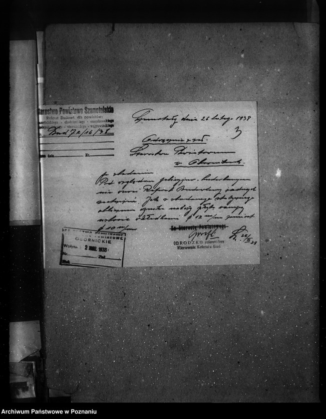 Obraz 7 z jednostki "Młyn wodno-motorowy w Kowalewku pow. obornicki /zatwierdzenie nadbudowy/"