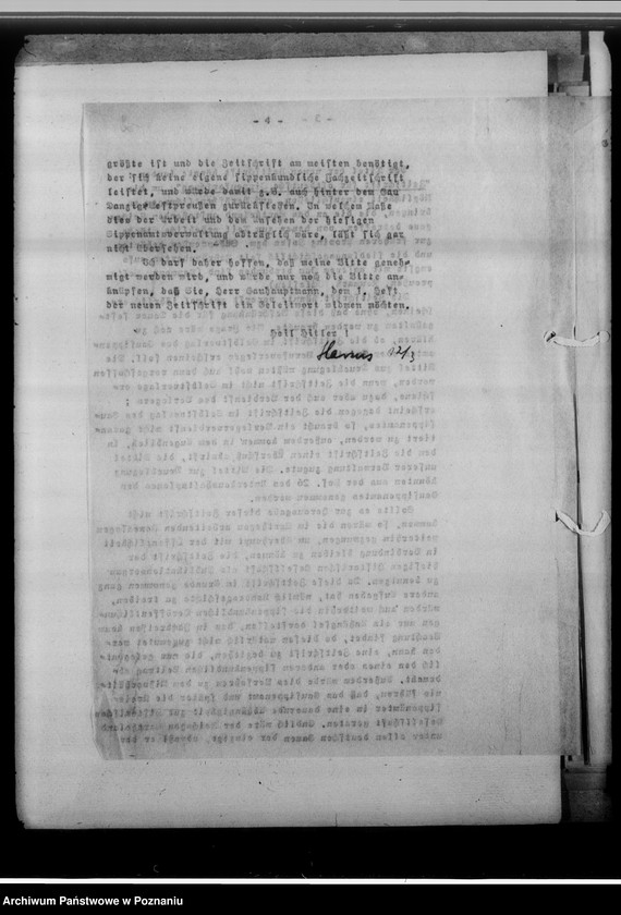 Obraz 9 z jednostki "[Korespondencja w sprawie wydawnictwa pod tytułem: Zeitschrift für ostdeutsche Sippenforschung]"