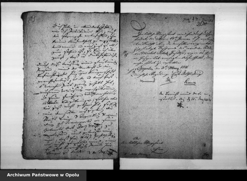 Obraz 16 z jednostki "Acta von Anziehung der Schutz - Verordneten bei der Stadt Oppeln und deren Annahme betreffend"