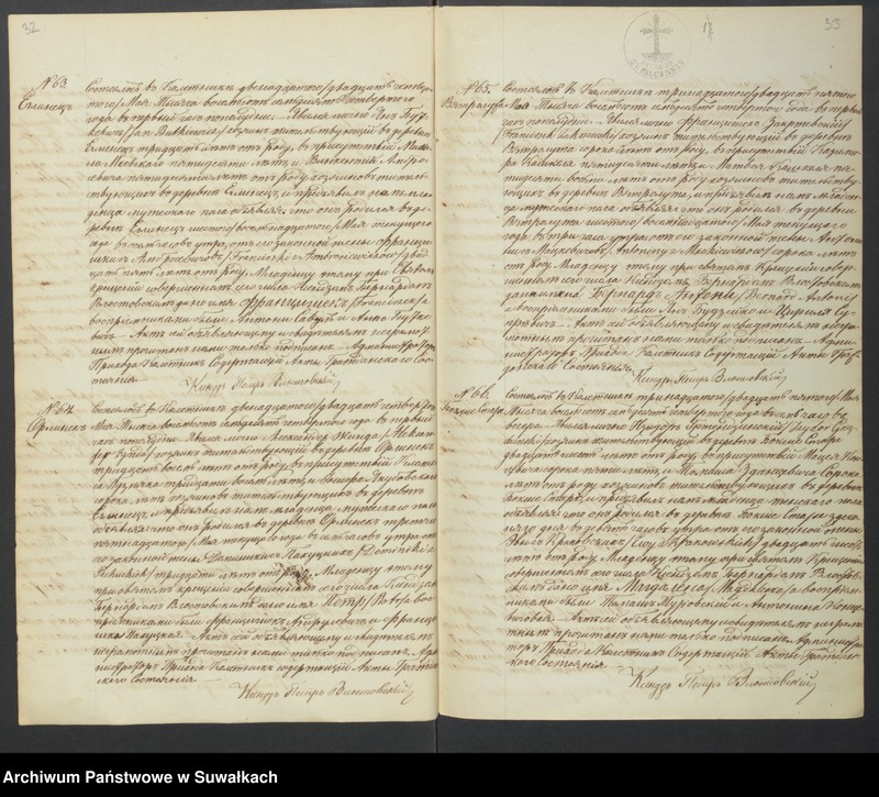Obraz 19 z jednostki "[Akta urodzonych, zaślubionych i zmarłych]"