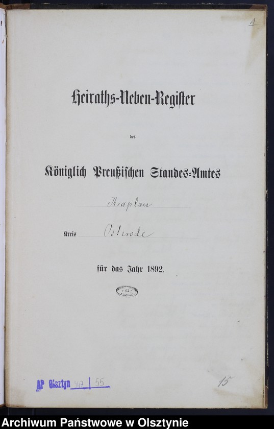 image.from.unit.number "Heiraths-Neben-Register Nr 1 - 18"