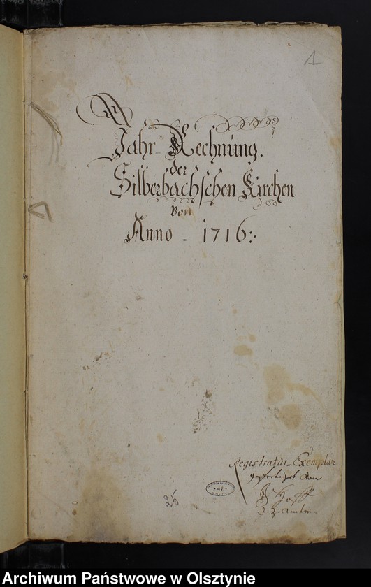 image.from.unit.number "Jahr Rechnung der Silberbachschen Kirchen"