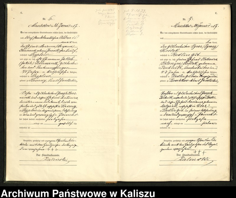 Obraz 7 z jednostki "Księga miejscowa zgonów"