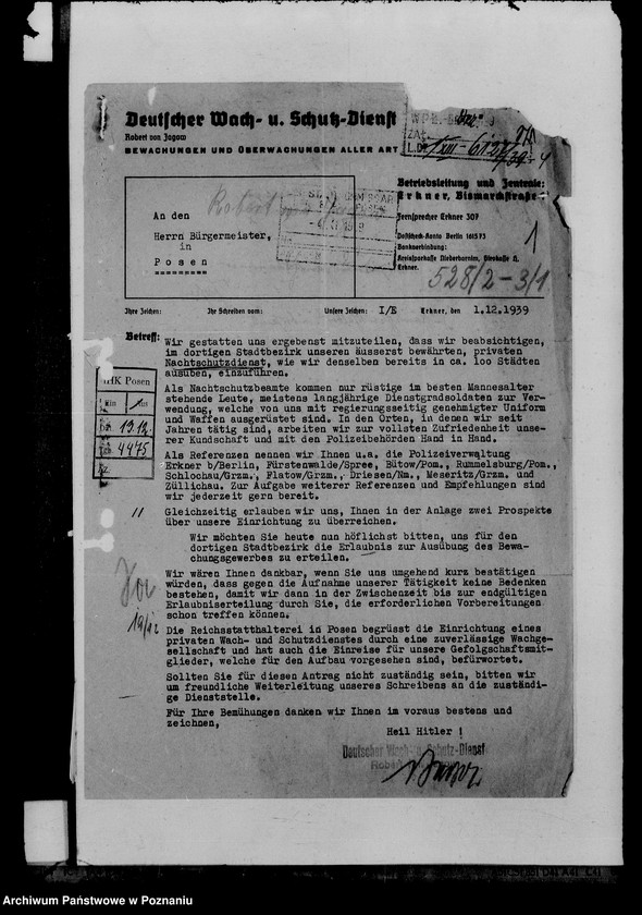 Obraz 5 z jednostki "Bewachungsgewerbe"