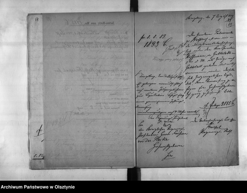 image.from.unit.number "Disciplinar-Untersuchung wieder den Kreissekretär Hoffmann [Hermann] in Guttstadt"