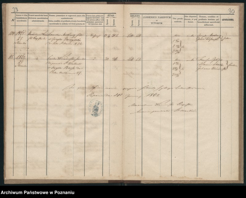 Obraz 19 z jednostki "Księga małżeństw"