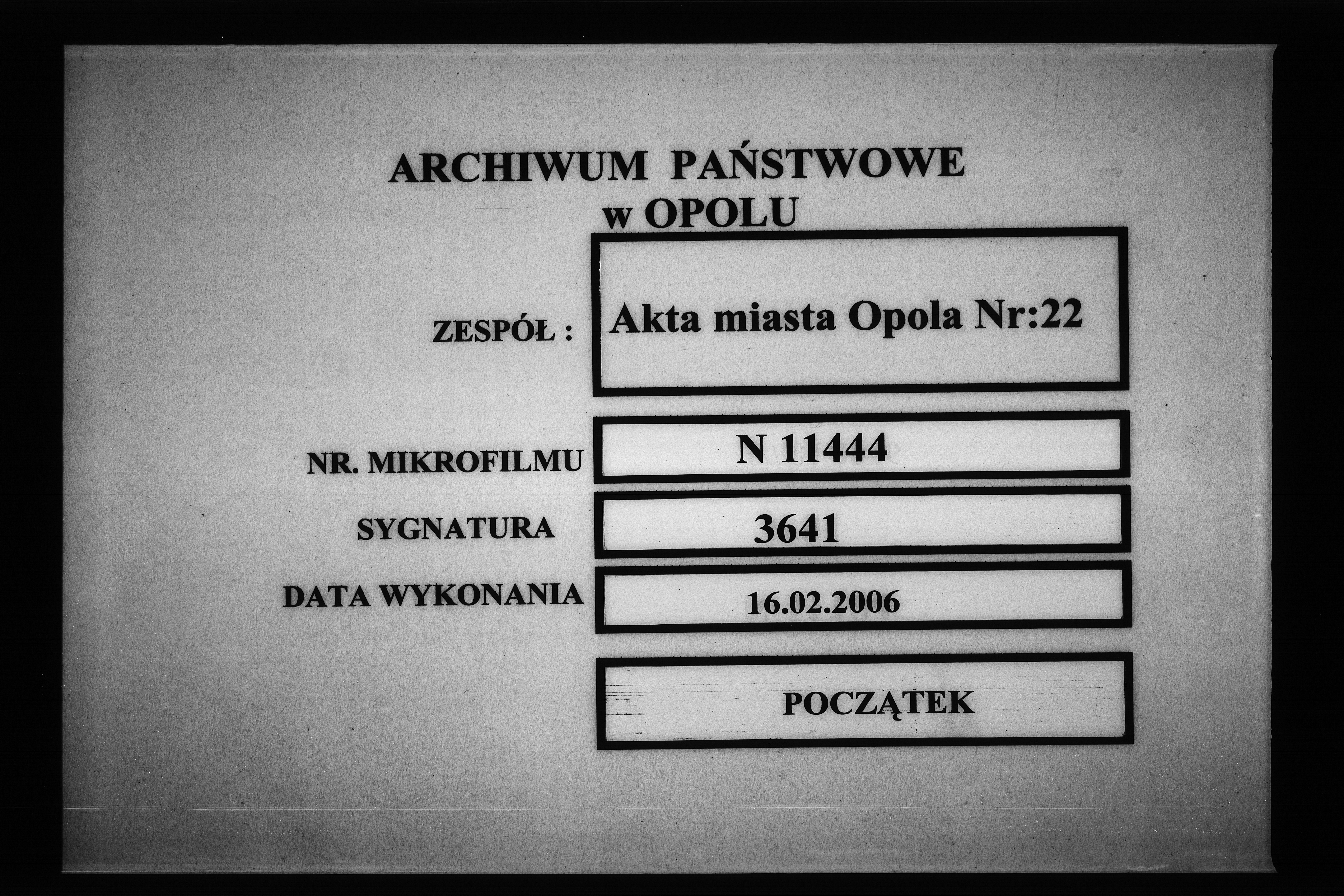 Obraz 1 z jednostki "Manual Akten des Magistrats zu Oppeln wegen der Forderung von Baudenpachtgefälle an die Andreas Nowackschen Erben auf dem hiesigen Schloss Grunde wohnhaft"