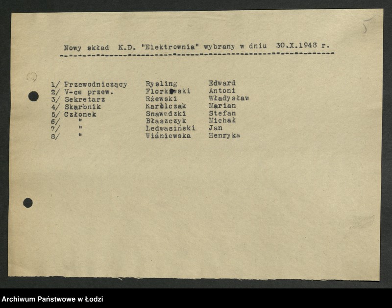 Obraz 6 z jednostki "Proponowane składy komitetów zakładowych [przed zjednoczeniem PPR i PPS]"