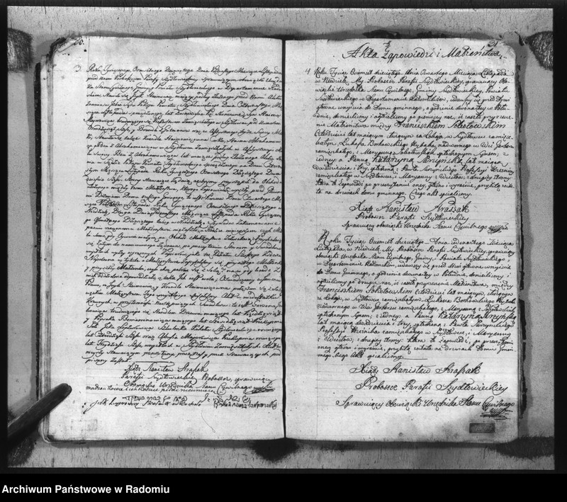 image.from.unit.number "Akta urzędnika stanu cywilnego gminy Szydłowiec z roku 1810"