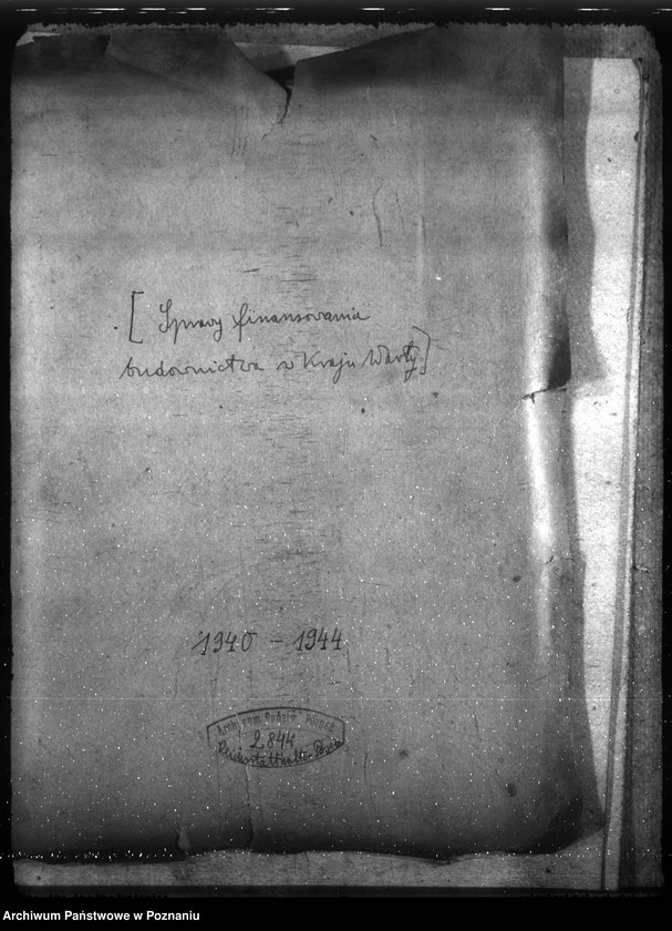 Obraz 4 z jednostki "Sprawy finansowania budownictwa w Kraju Warty"