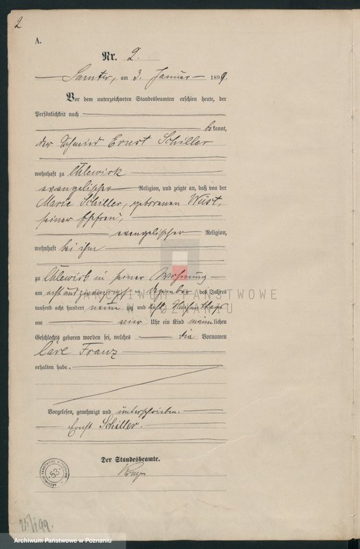 Obraz 5 z jednostki "Geburts-Haupt-Register"