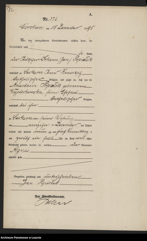 Obraz 15 z jednostki "[Księga urodzeń]"