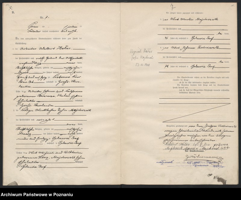 Obraz 9 z jednostki "Księga miejscowa małżeństw"