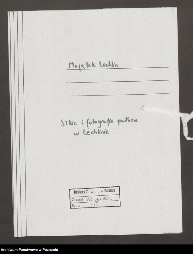 Obraz 2 z jednostki "Szkic i fotografie pałacu w Lechlinie"