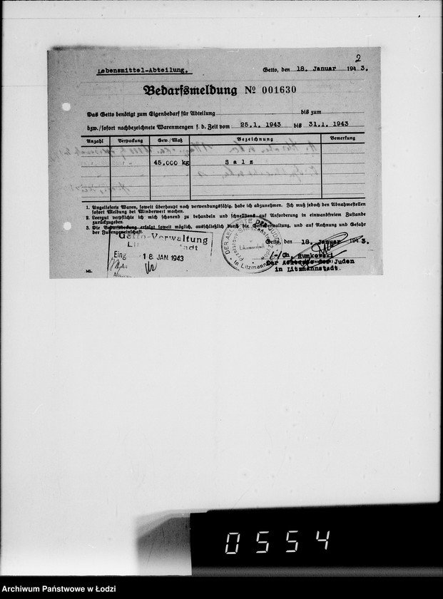 Obraz 6 z jednostki "Lebensmitteleinkauf. Aufträge, [Lieferscheinen und Rechnungen] 18421-18480"